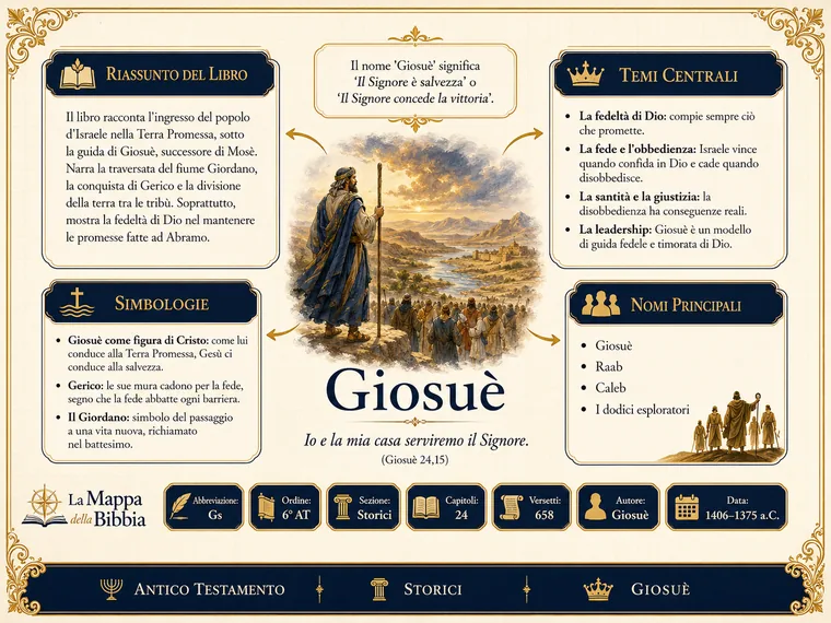 Esempio: la mappa del libro di Giosue